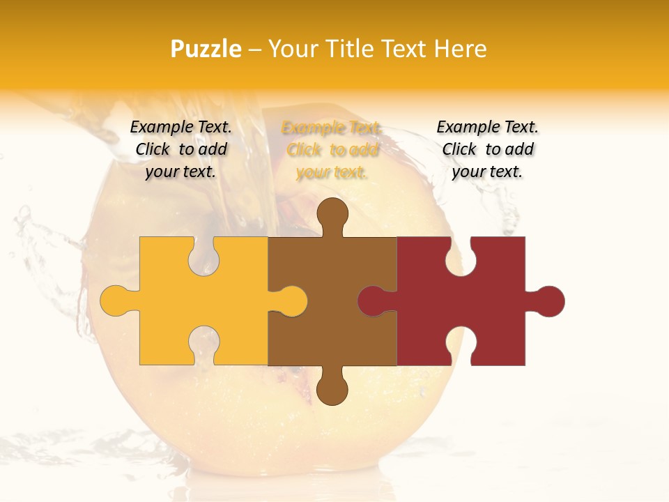 White Orange Colors PowerPoint Template