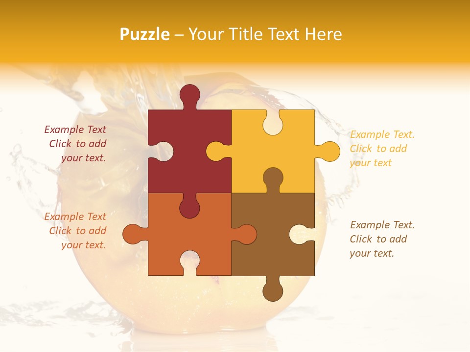 White Orange Colors PowerPoint Template