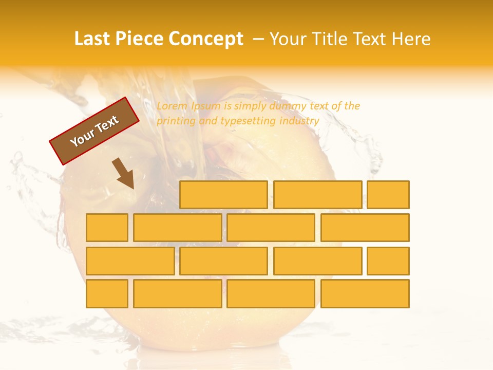 White Orange Colors PowerPoint Template