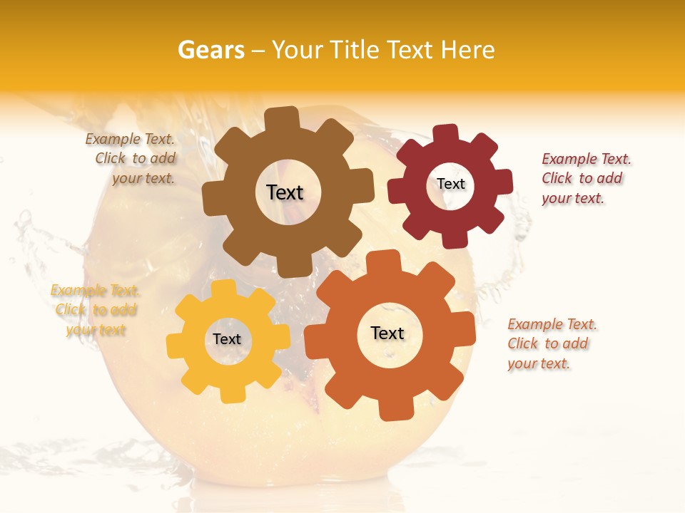 White Orange Colors PowerPoint Template