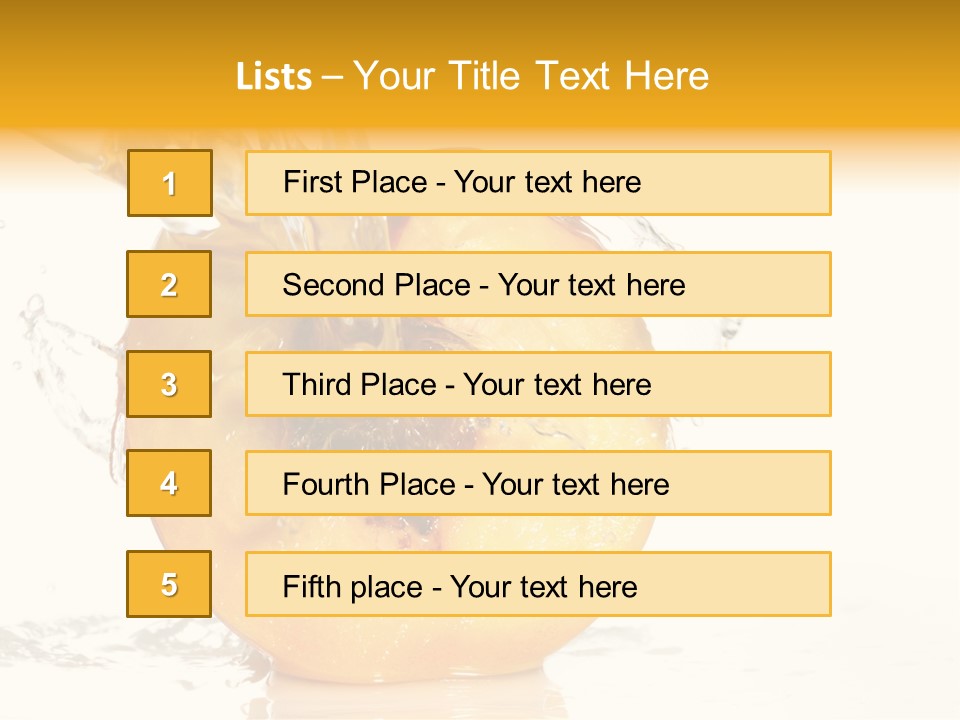 White Orange Colors PowerPoint Template