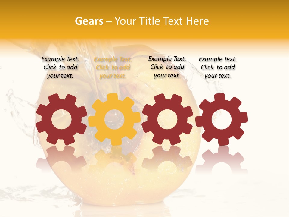 White Orange Colors PowerPoint Template