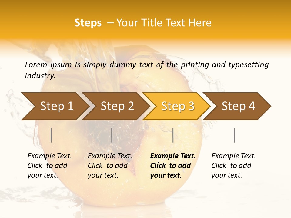 White Orange Colors PowerPoint Template