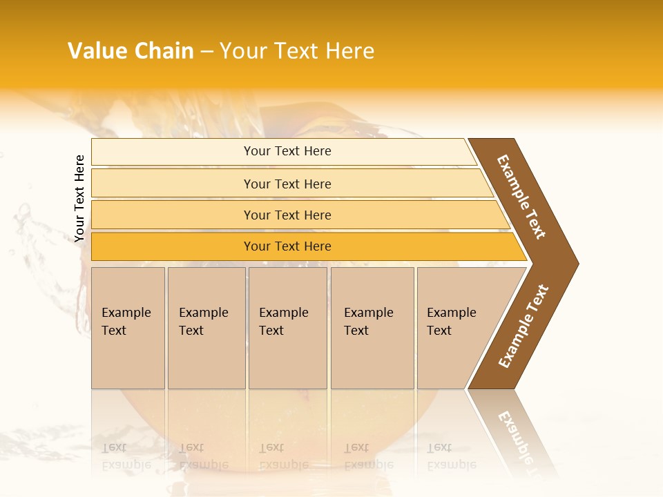 White Orange Colors PowerPoint Template