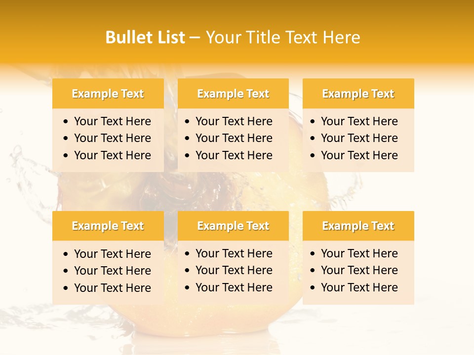 White Orange Colors PowerPoint Template