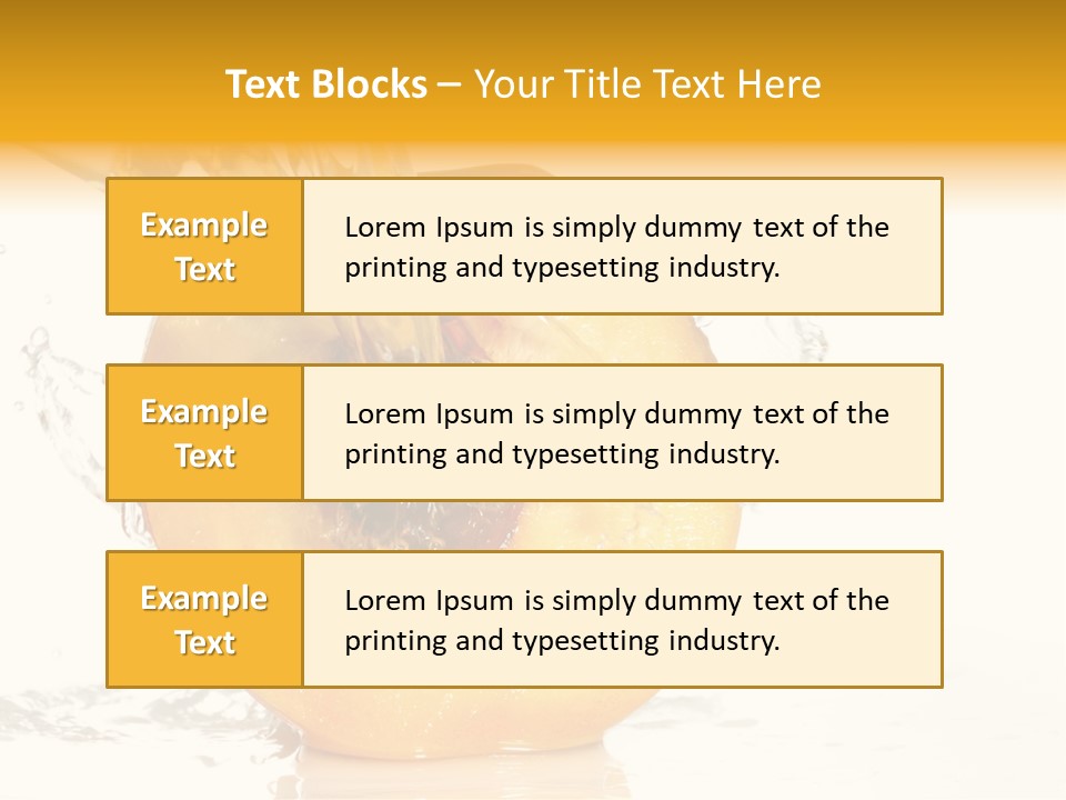 White Orange Colors PowerPoint Template