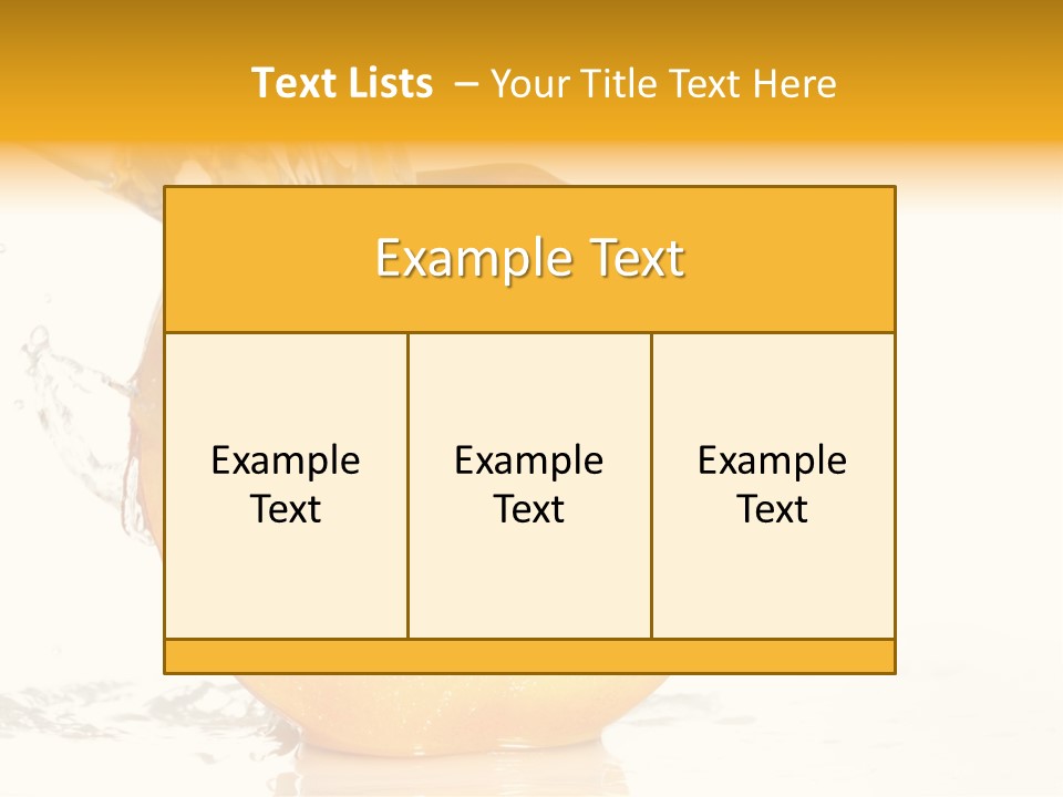 White Orange Colors PowerPoint Template