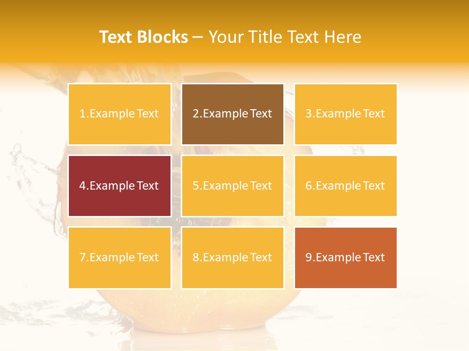 White Orange Colors PowerPoint Template