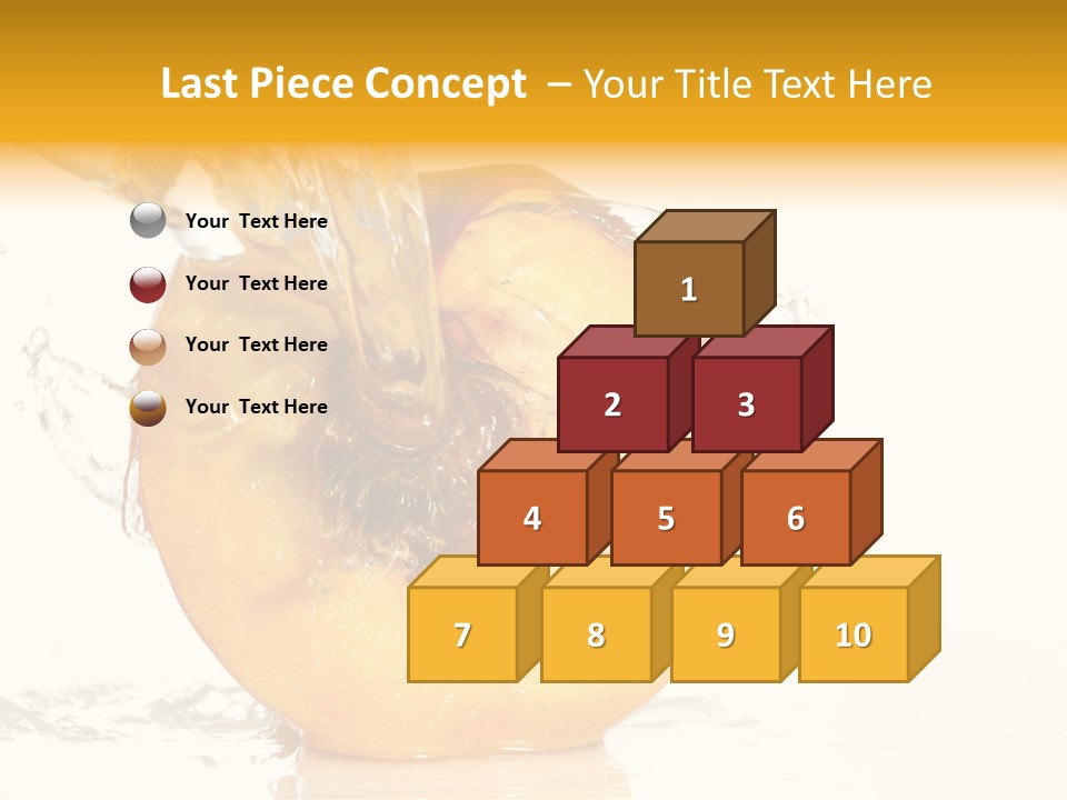 White Orange Colors PowerPoint Template