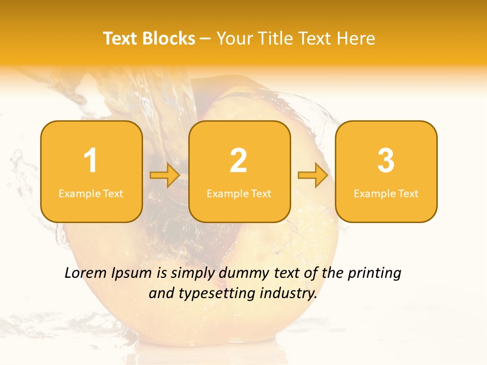White Orange Colors PowerPoint Template