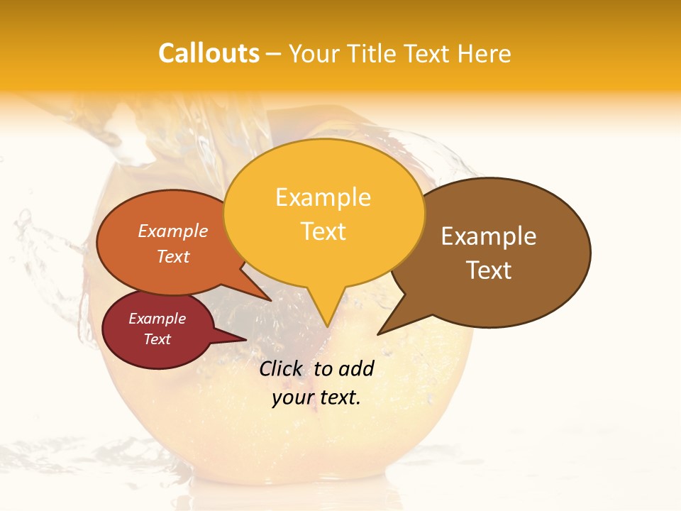 White Orange Colors PowerPoint Template