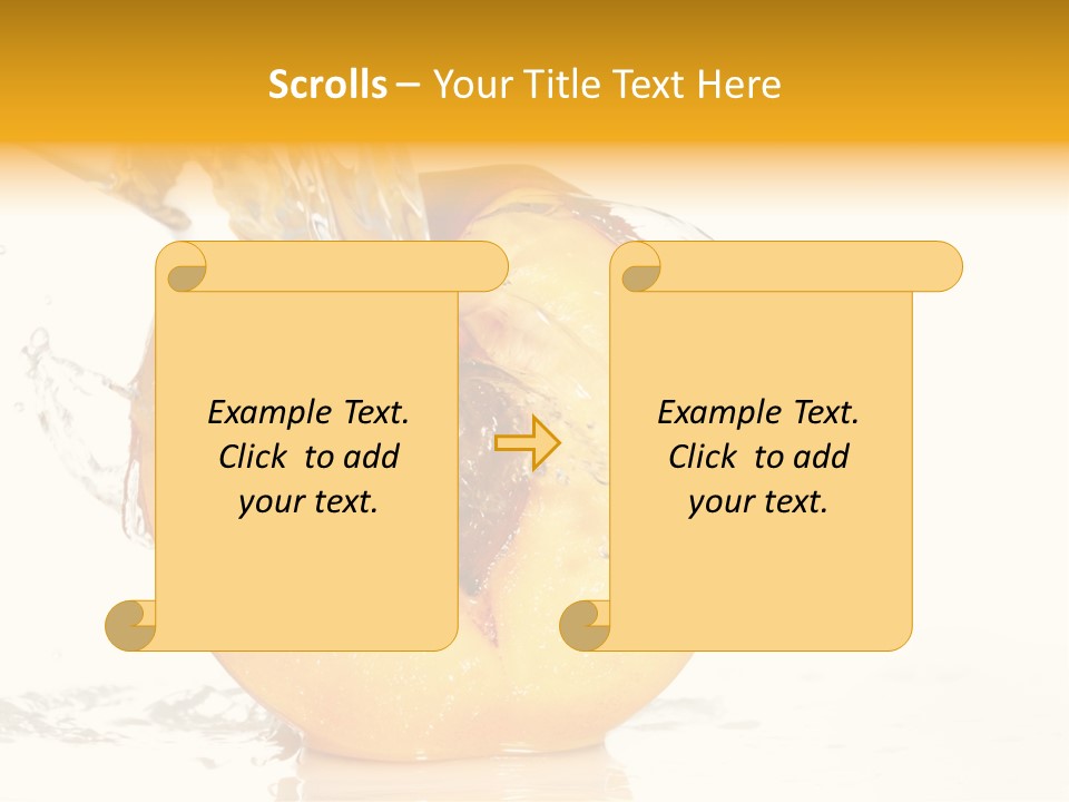 White Orange Colors PowerPoint Template