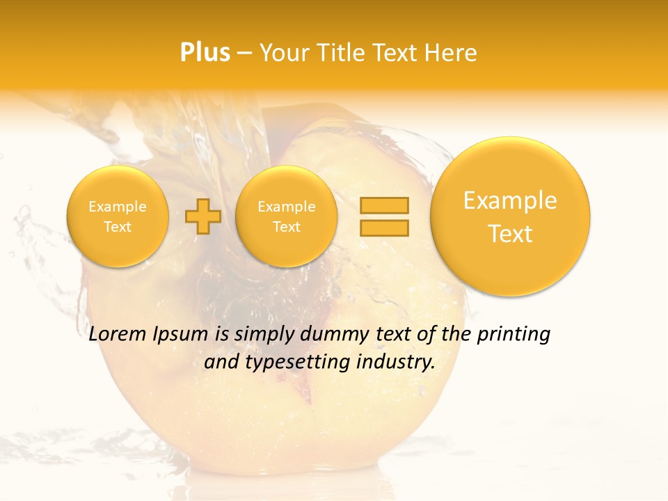 White Orange Colors PowerPoint Template