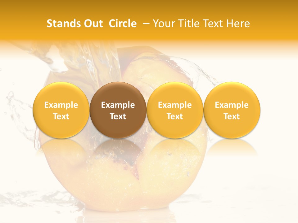 White Orange Colors PowerPoint Template