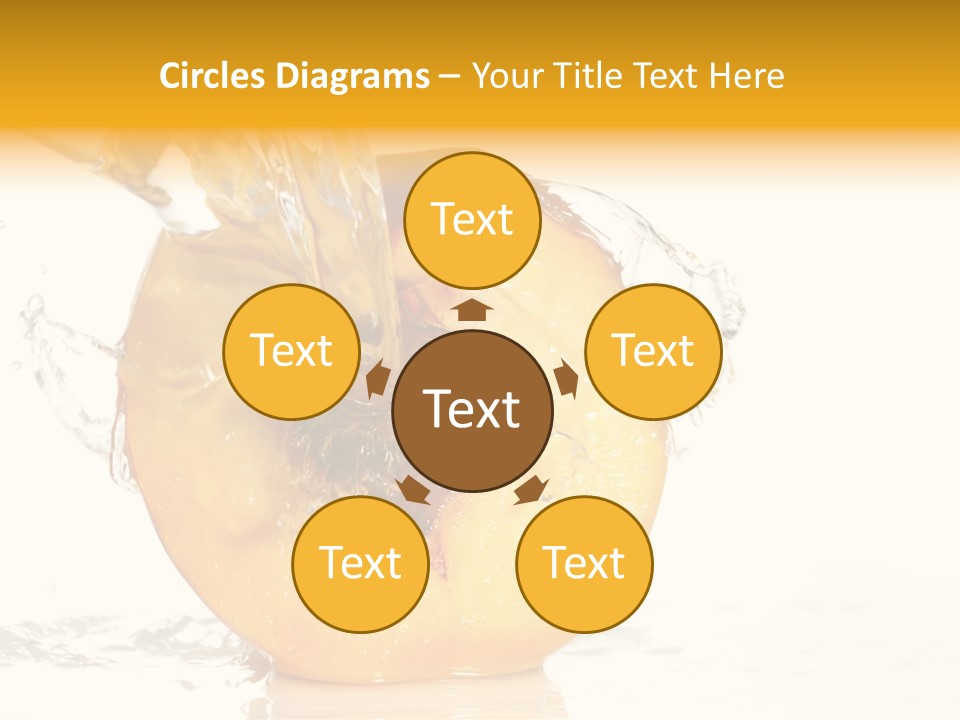 White Orange Colors PowerPoint Template