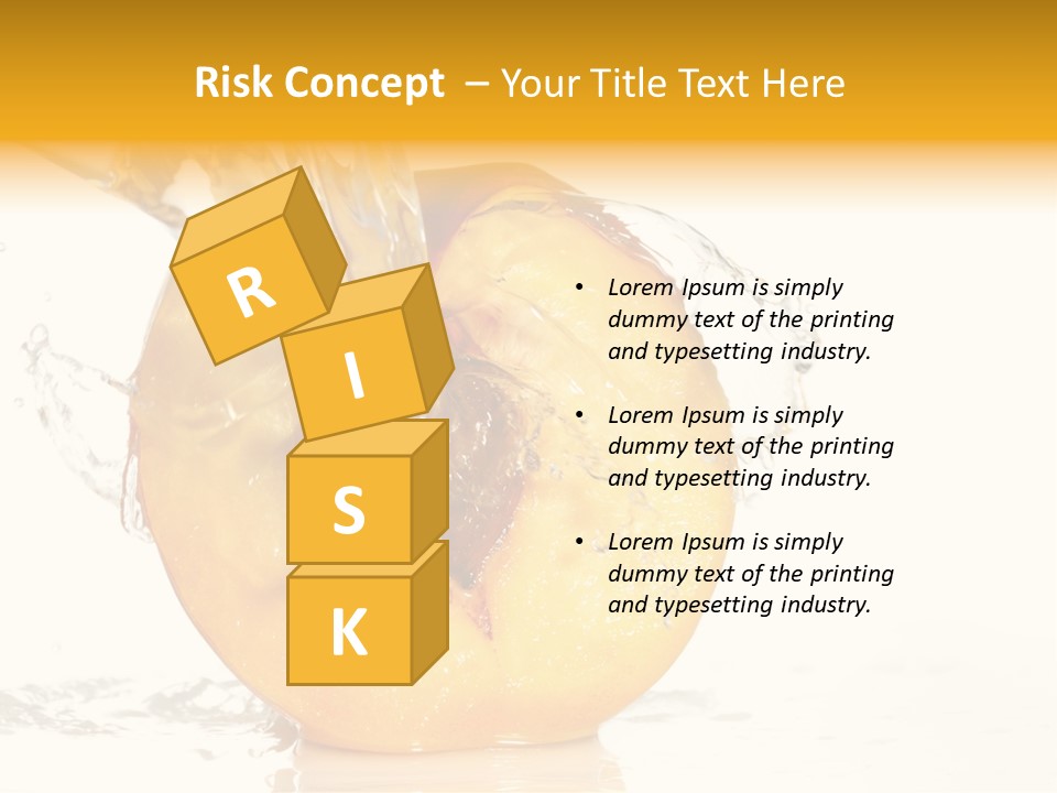 White Orange Colors PowerPoint Template