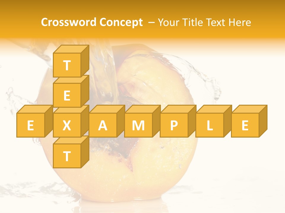 White Orange Colors PowerPoint Template