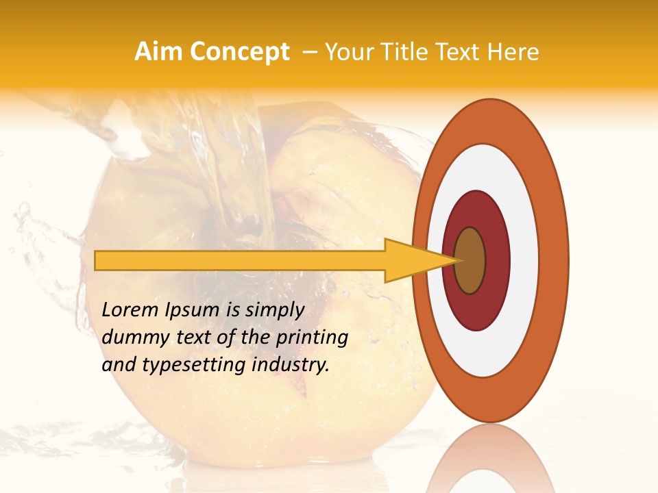 White Orange Colors PowerPoint Template