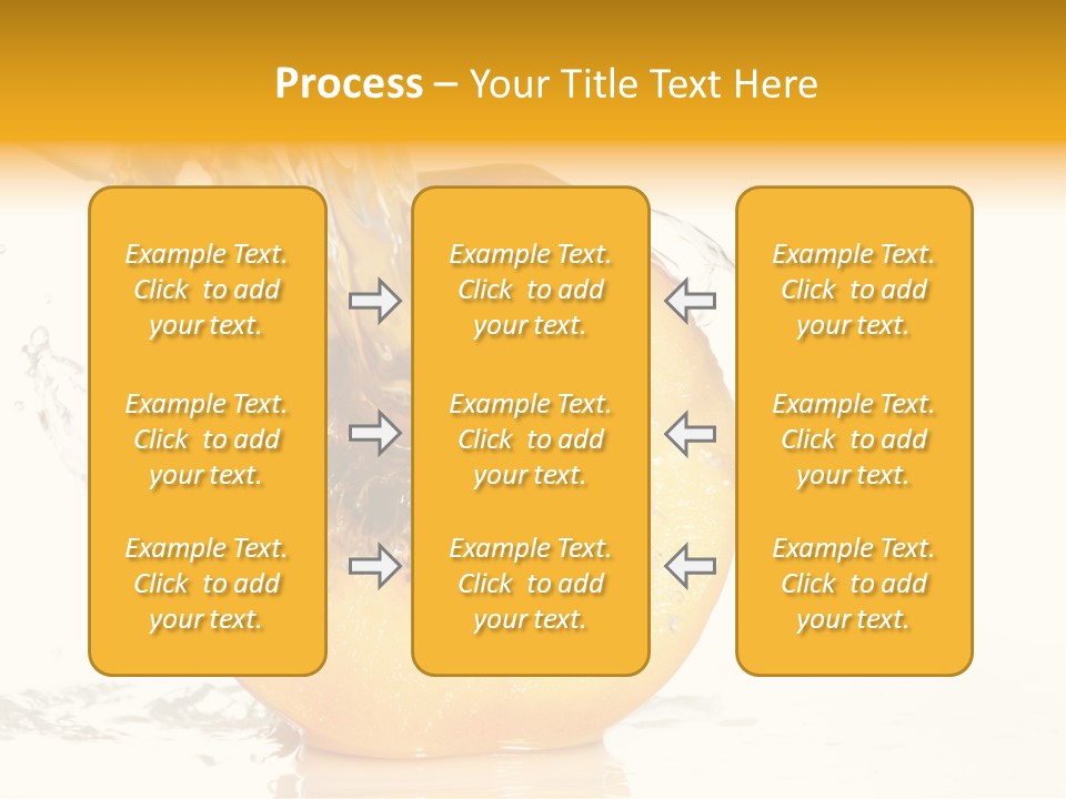 White Orange Colors PowerPoint Template