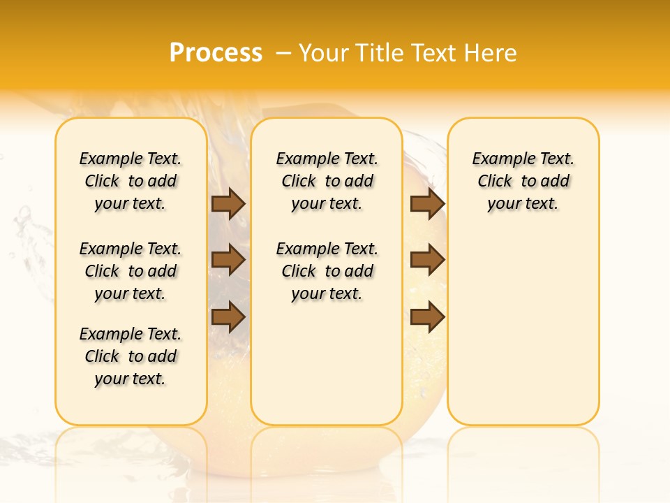White Orange Colors PowerPoint Template