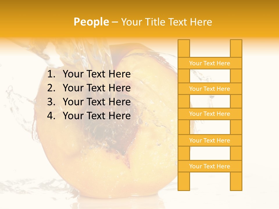 White Orange Colors PowerPoint Template
