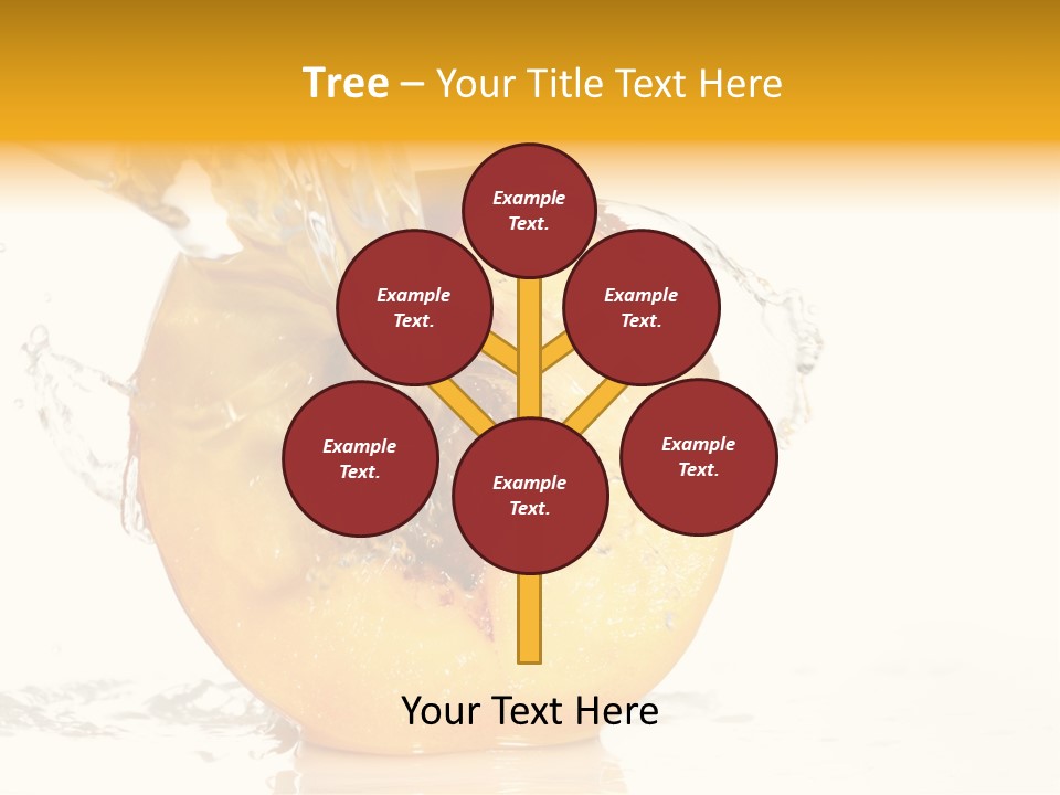 White Orange Colors PowerPoint Template