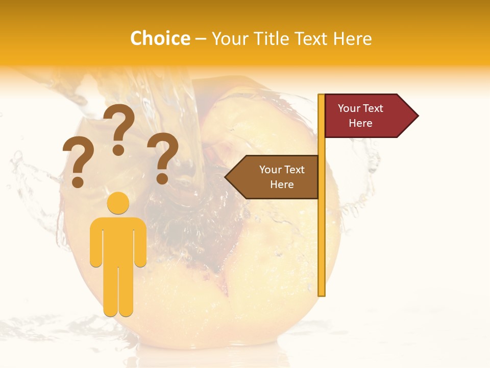 White Orange Colors PowerPoint Template