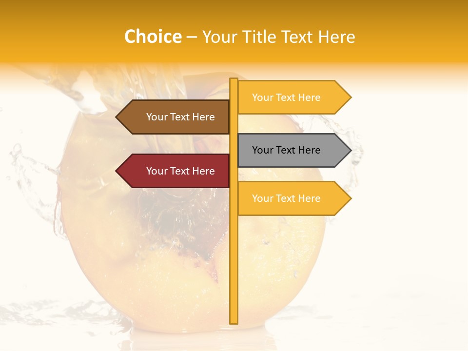 White Orange Colors PowerPoint Template