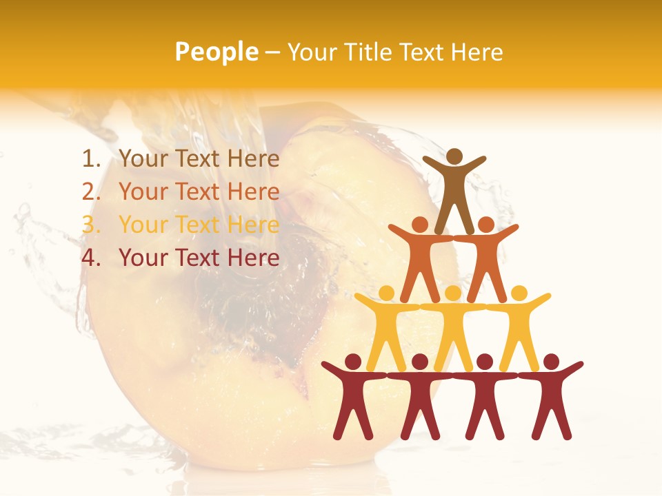 White Orange Colors PowerPoint Template