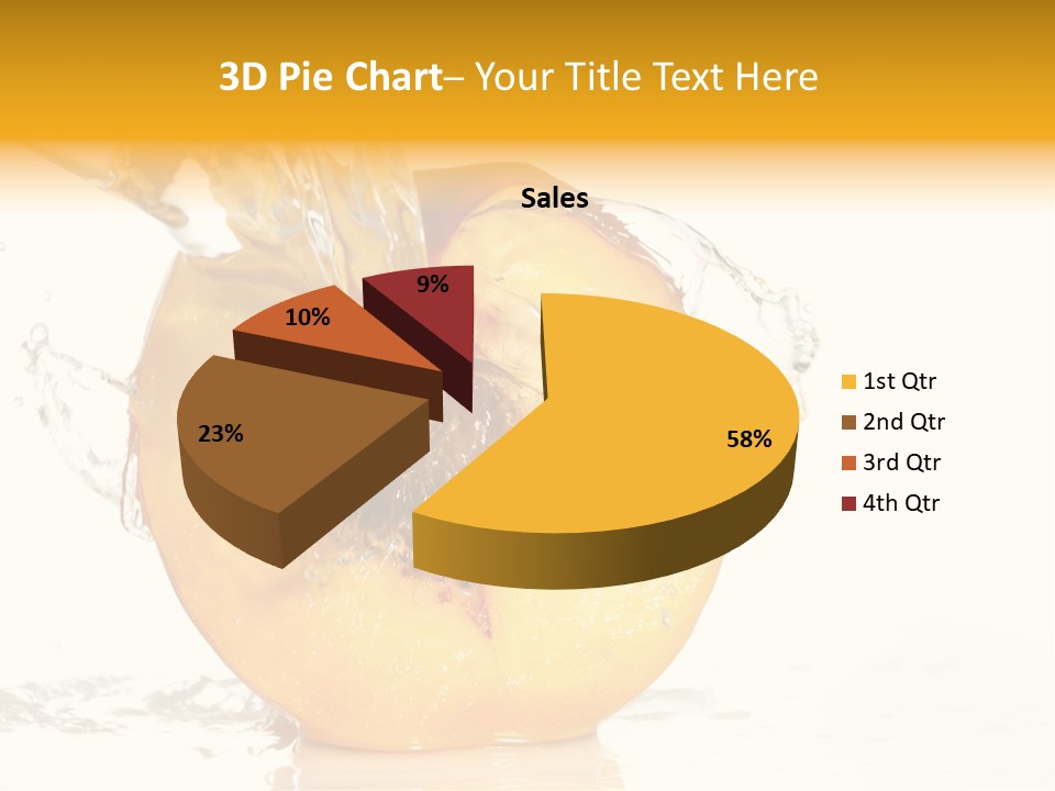 White Orange Colors PowerPoint Template