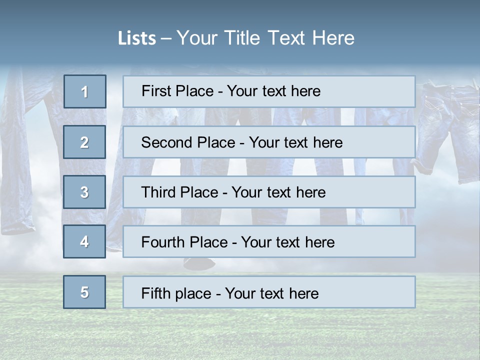 String Line Field PowerPoint Template
