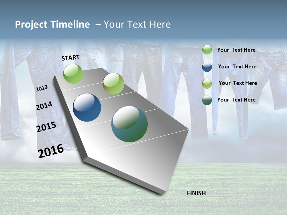 String Line Field PowerPoint Template