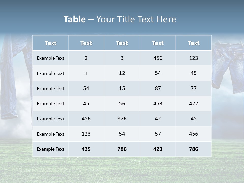 String Line Field PowerPoint Template