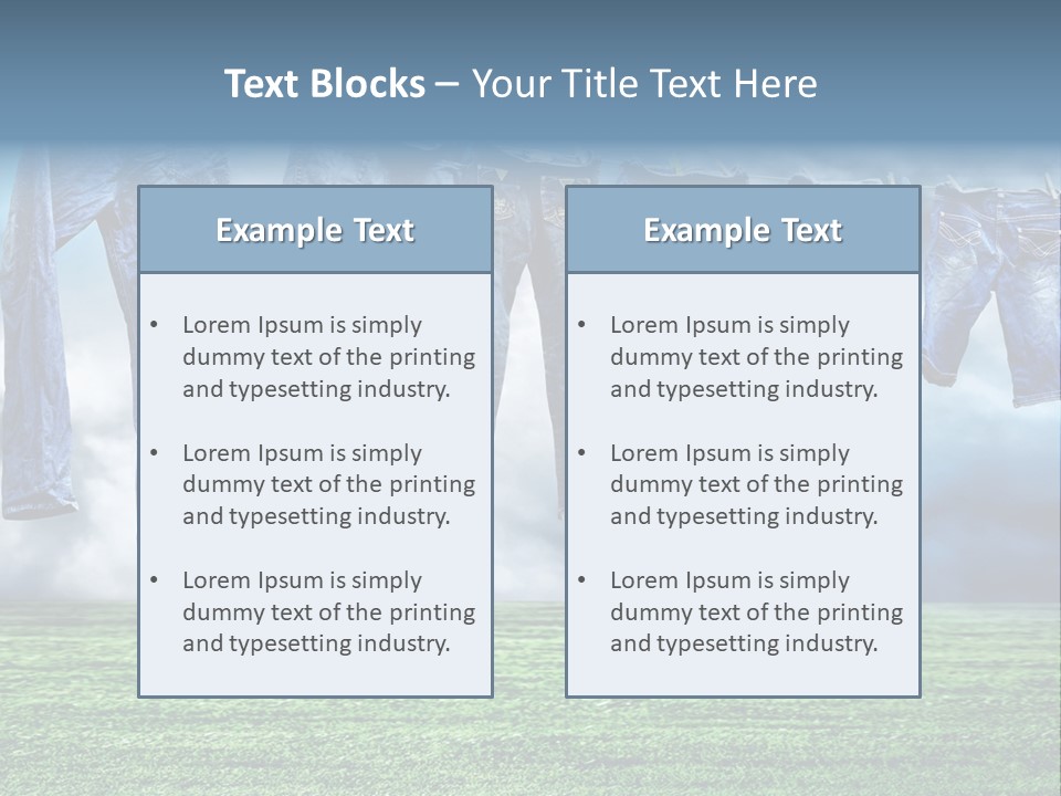String Line Field PowerPoint Template