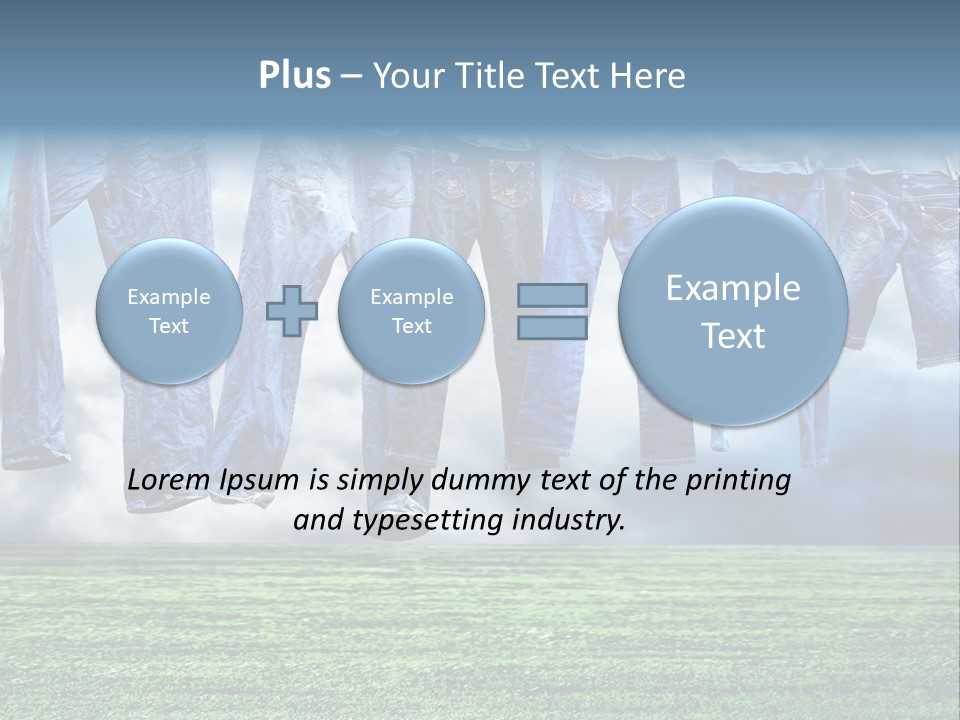 String Line Field PowerPoint Template