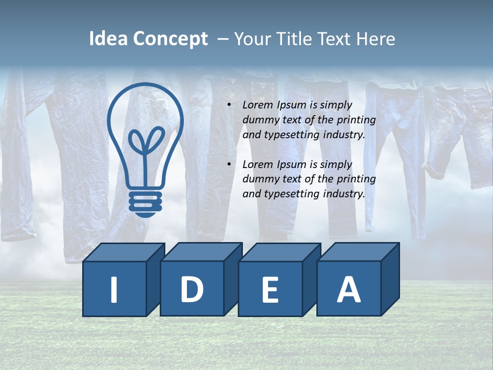 String Line Field PowerPoint Template