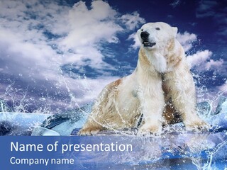 Endangered Zoo Wallpaper PowerPoint Template