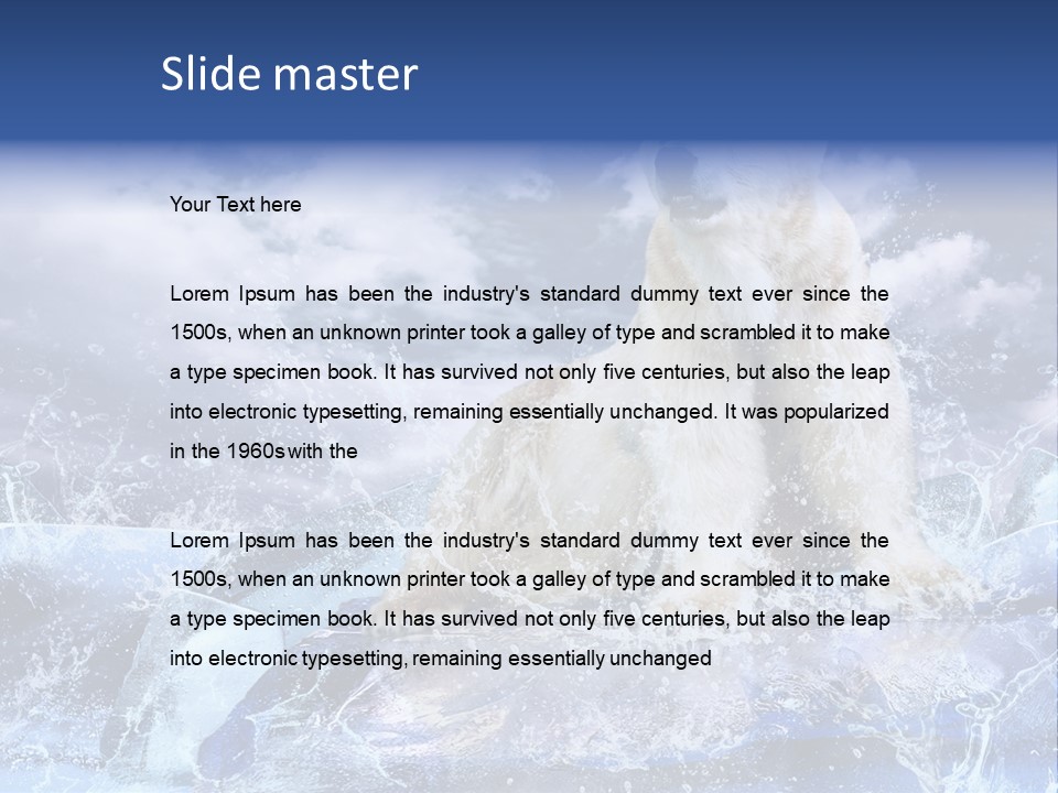 Endangered Zoo Wallpaper PowerPoint Template