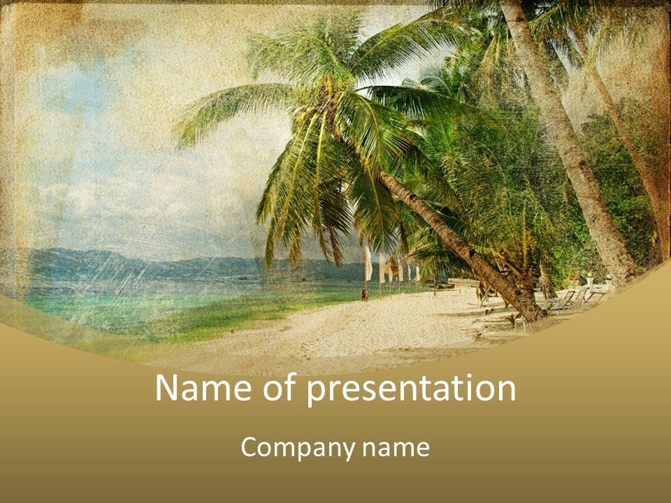 Summer Natural Sunny PowerPoint Template