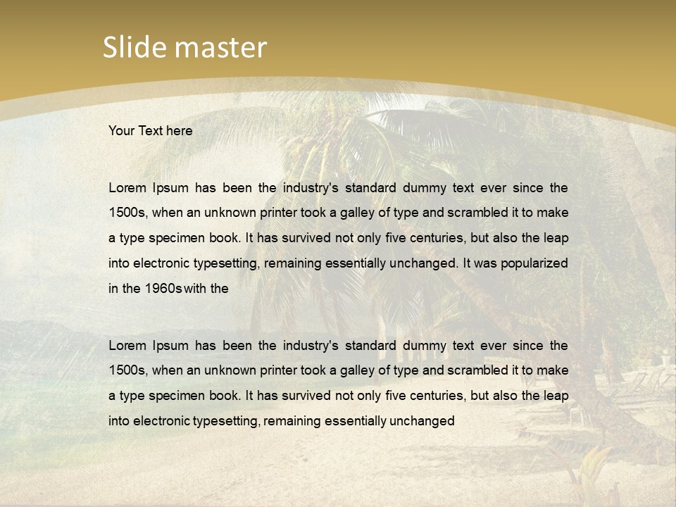 Summer Natural Sunny PowerPoint Template