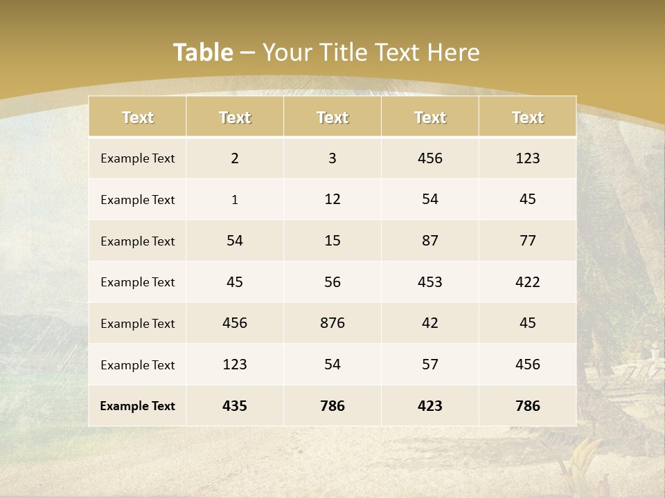 Summer Natural Sunny PowerPoint Template