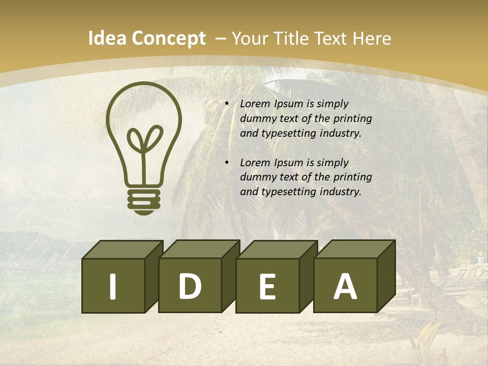 Summer Natural Sunny PowerPoint Template