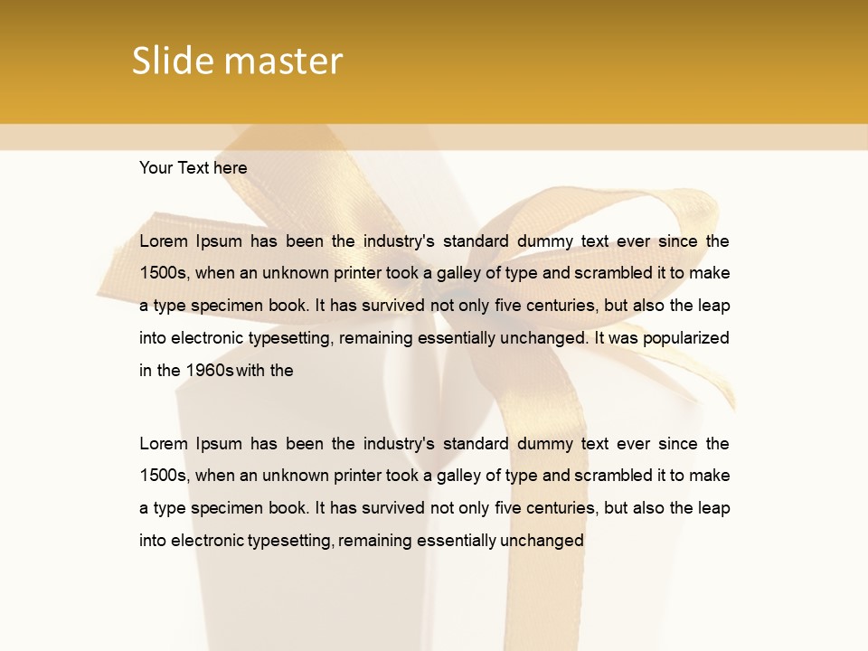 Surprise Gift White PowerPoint Template