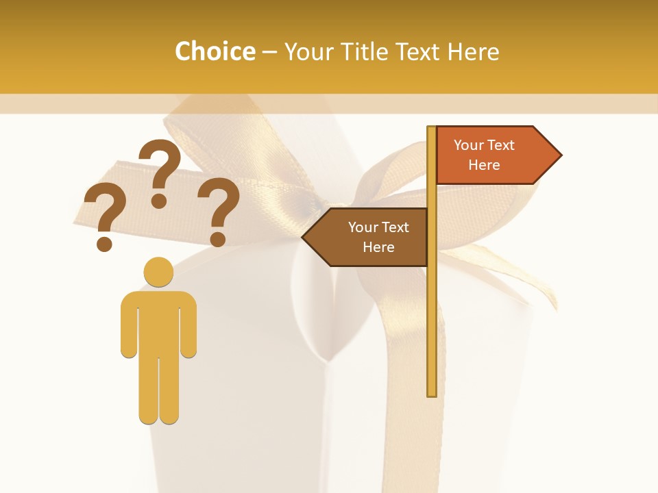 Surprise Gift White PowerPoint Template