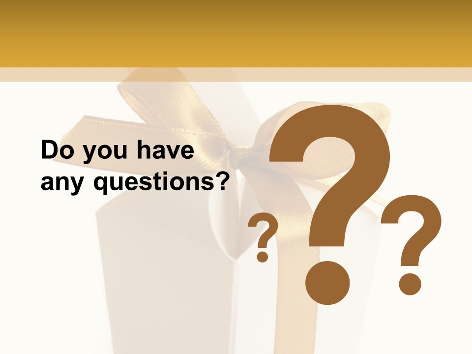 Surprise Gift White PowerPoint Template