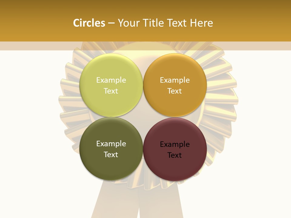 Warranty Leadership Gold PowerPoint Template