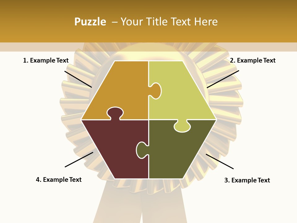 Warranty Leadership Gold PowerPoint Template