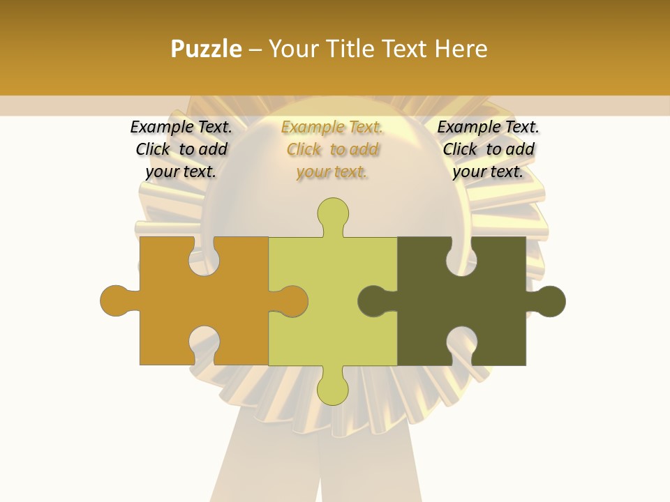 Warranty Leadership Gold PowerPoint Template