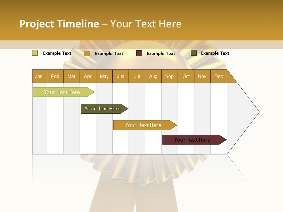 Warranty Leadership Gold PowerPoint Template
