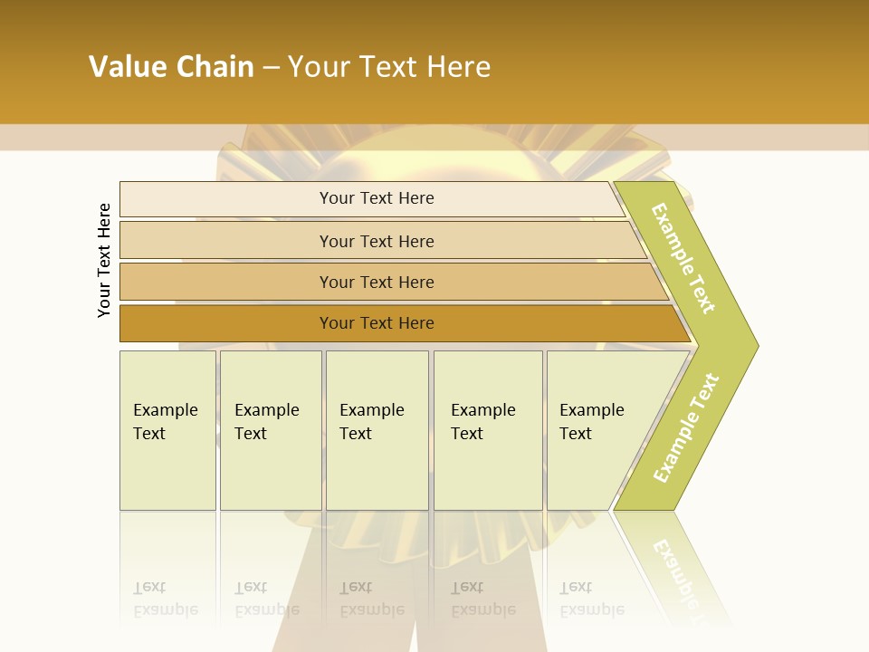 Warranty Leadership Gold PowerPoint Template